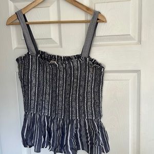 Loft large striped top tank